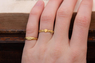 Spanish Renaissance High Karat Gold Posy Betrothal Ring, Early 17th Century