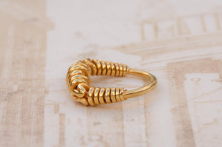 Ancient Javanese High Karat Gold Wirework Ring, c. 8th–10th Century