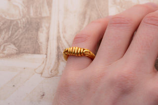 Ancient Javanese High Karat Gold Wirework Ring, c. 8th–10th Century