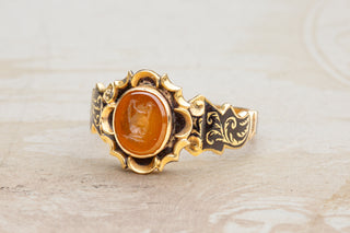 Early Victorian Urn Mourning Ring