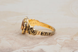 Early Victorian Urn Mourning Ring