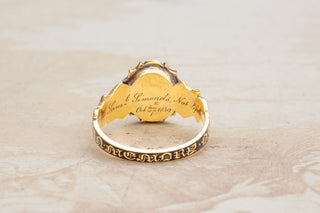 Early Victorian Urn Mourning Ring