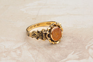 Early Victorian Urn Mourning Ring