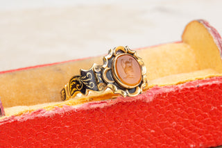 Early Victorian Urn Mourning Ring