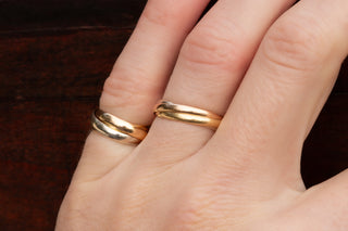 Pair of Russian wedding rings