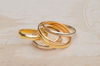 Pair of Russian wedding rings