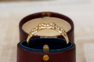 Vintage Skeleton Motif Gold Ring, Sheffield 1990