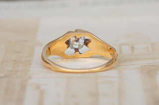 Antique Art Nouveau Diamond Solitaire Ring, Paris, Circa 1900