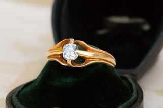 Antique Art Nouveau Diamond Solitaire Ring, Paris, Circa 1900