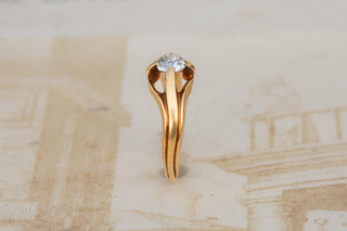 Antique Art Nouveau Diamond Solitaire Ring, Paris, Circa 1900