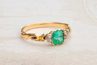 19th Century Emerald and Diamond Ring