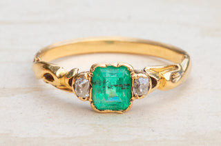 19th Century Emerald and Diamond Ring