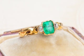 19th Century Emerald and Diamond Ring