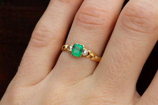 19th Century Emerald and Diamond Ring