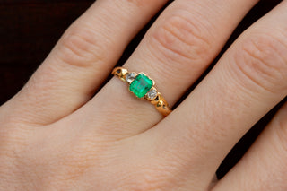 19th Century Emerald and Diamond Ring