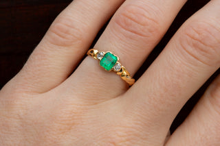 19th Century Emerald and Diamond Ring