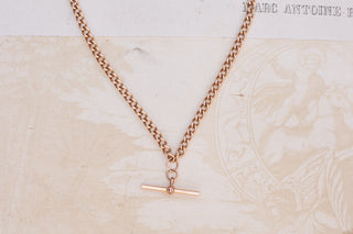 Vintage Gold Albert Chain Necklace