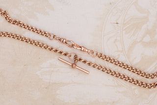 Vintage Gold Albert Chain Necklace