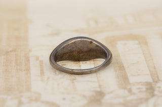 Ancient Roman Silver Signet Ring with Carnelian Intaglio of Fortuna