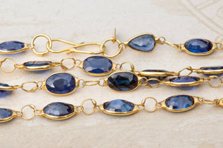 Vintage Mixed-Cut Sapphire Necklace