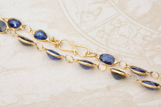 Vintage Mixed-Cut Sapphire Necklace