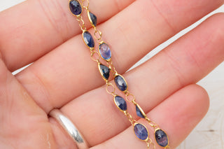 Vintage Mixed-Cut Sapphire Necklace