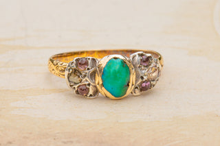 Italian Baroque Turquoise Bow Ring