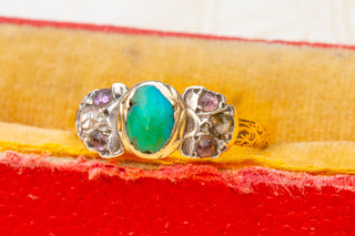 Italian Baroque Turquoise Bow Ring