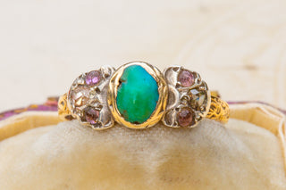 Italian Baroque Turquoise Bow Ring