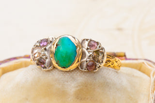 Italian Baroque Turquoise Bow Ring