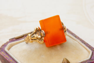 Georgian Carnelian Swivel Ring