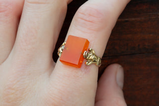 Georgian Carnelian Swivel Ring