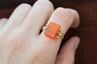 Georgian Carnelian Swivel Ring