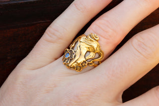 Art Nouveau Figural Ring