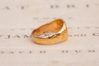 WWI British Military Souvenir Gold Ring, Battle of Rafah, 1917