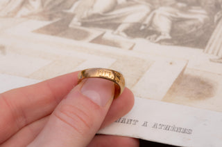 WWI British Military Souvenir Gold Ring, Battle of Rafah, 1917