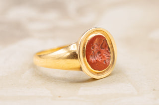 Ancient Roman Jasper Gryllus Ring