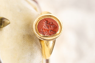 Ancient Roman Jasper Gryllus Ring