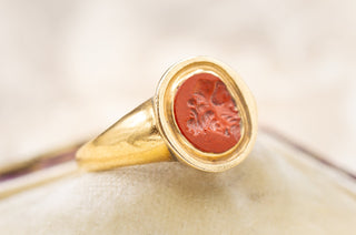 Ancient Roman Jasper Gryllus Ring