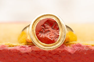 Ancient Roman Jasper Gryllus Ring