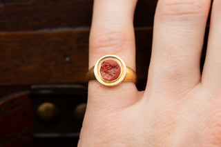 Ancient Roman Jasper Gryllus Ring