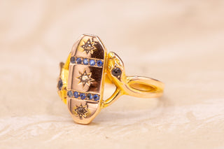 Edwardian Sapphire Snake Ring