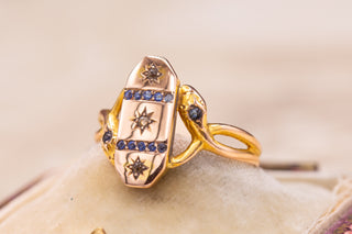 Edwardian Sapphire Snake Ring