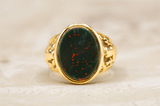 Victorian Bloodstone Signet Ring