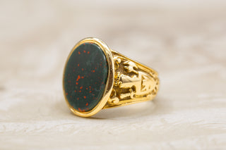 Victorian Bloodstone Signet Ring