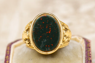 Victorian Bloodstone Signet Ring