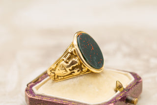 Victorian Bloodstone Signet Ring