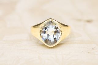 Modernist Aquamarine Ring