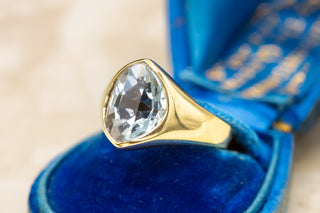 Modernist Aquamarine Ring