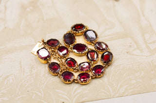 Georgian Gold Garnet Bracelet